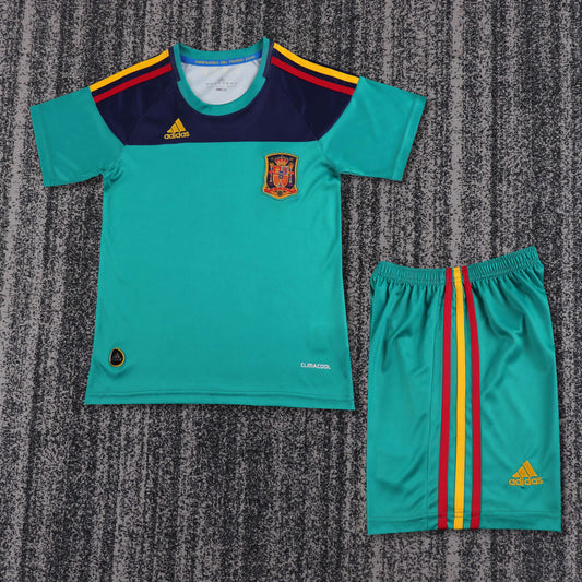 Retro Kids 2010 Spain Goalkeeper Green Size: 16-28