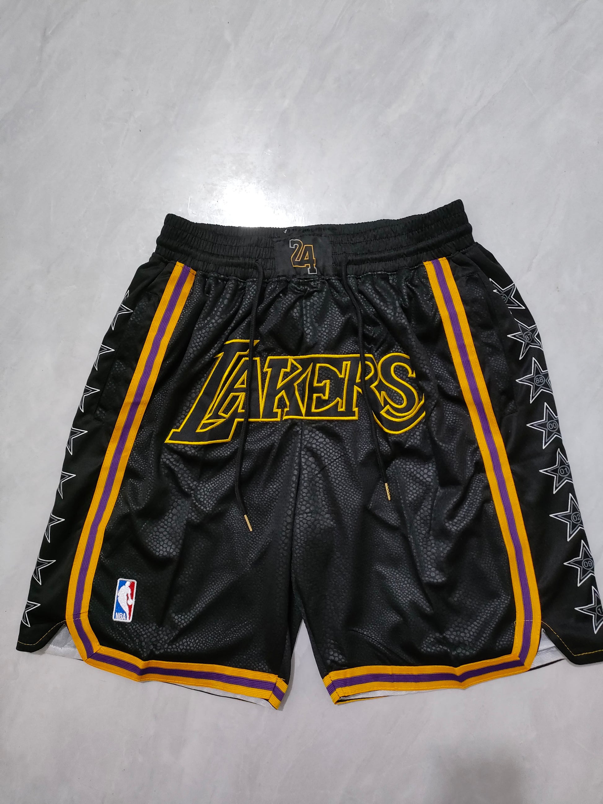 NBA Lakers Snake Black Pocket Shorts