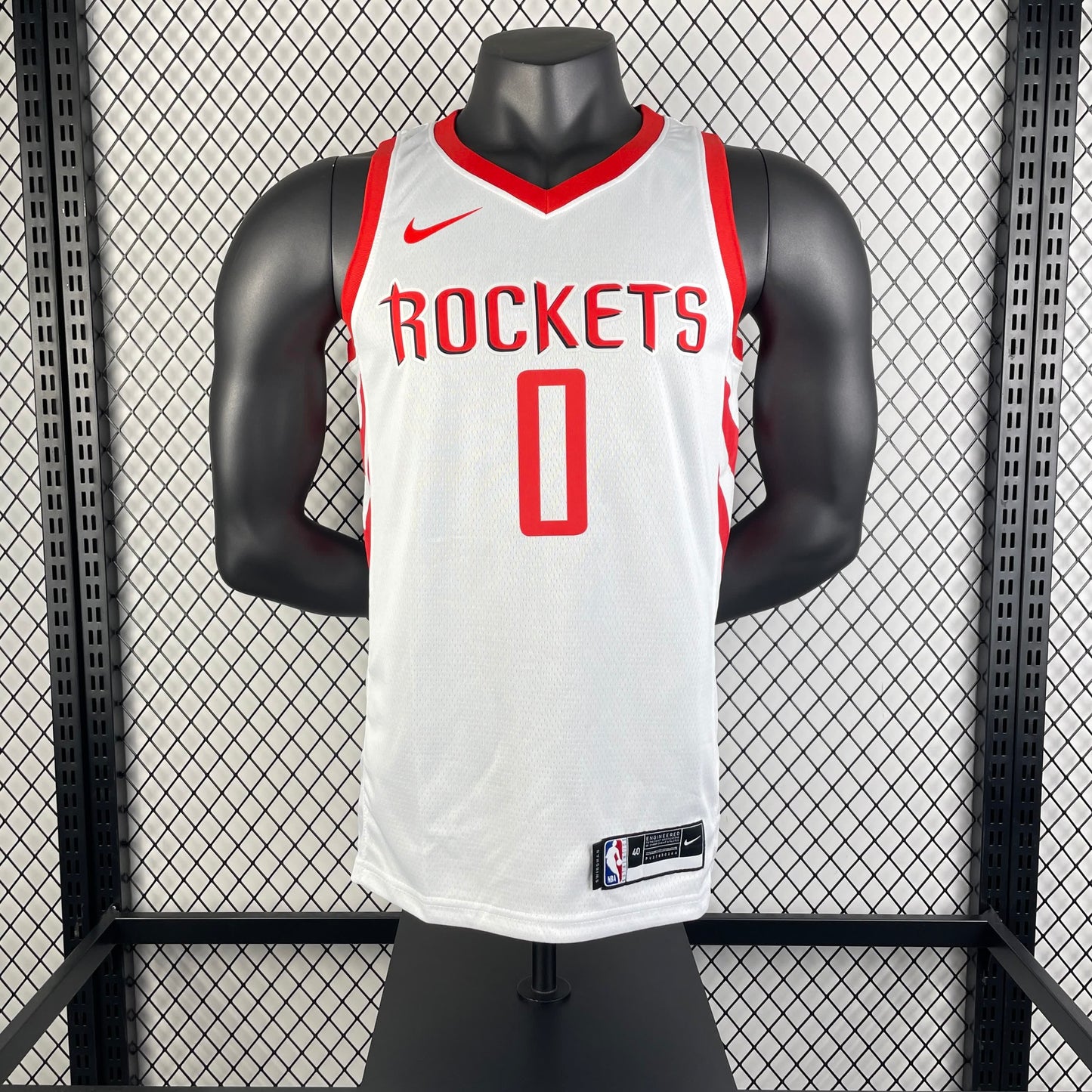 19 Season Rockets Home White 0 # Westbrook
