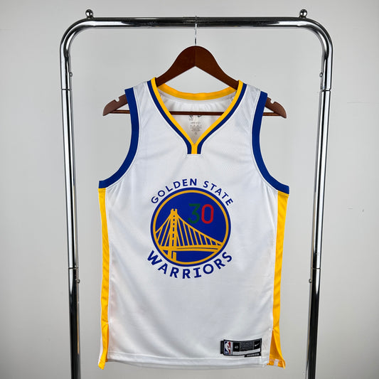 Warriors V-neck White # Mexico No. 30