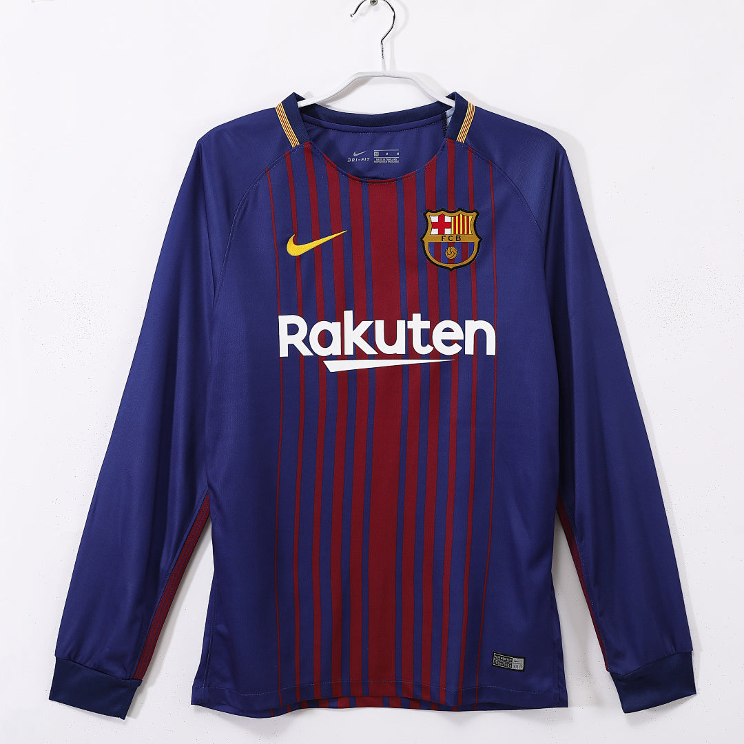 Retro 2017/18 Barcelona home long-sleeved shirt S-XXL6