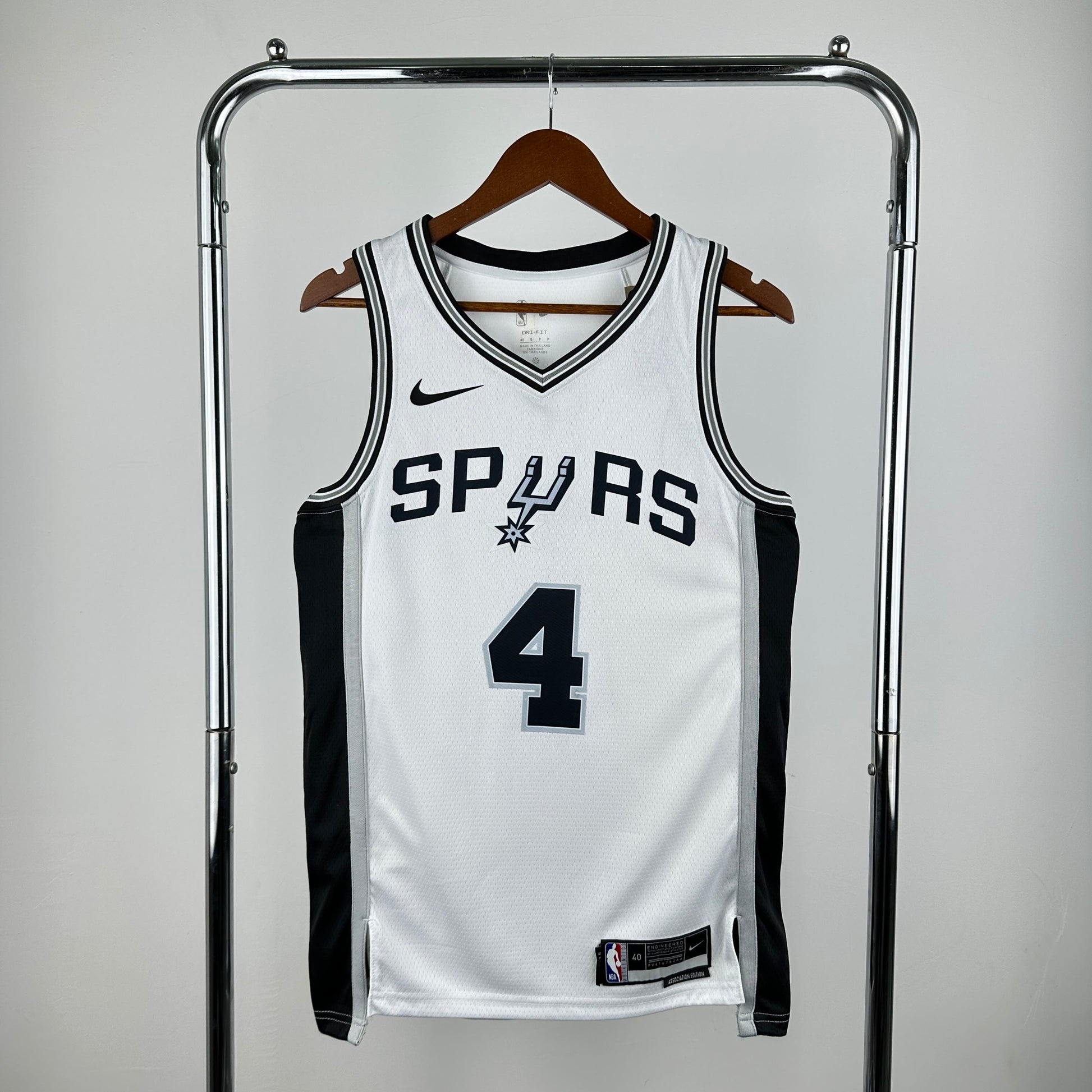 San Antonio Spurs White 4 # Fox S-XXL