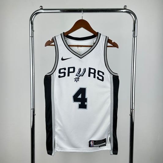 San Antonio Spurs White 4 # Fox S-XXL