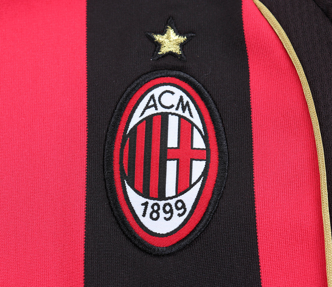 Retro Kids 2006/07 AC Milan home long sleeved&amp;Size16-286