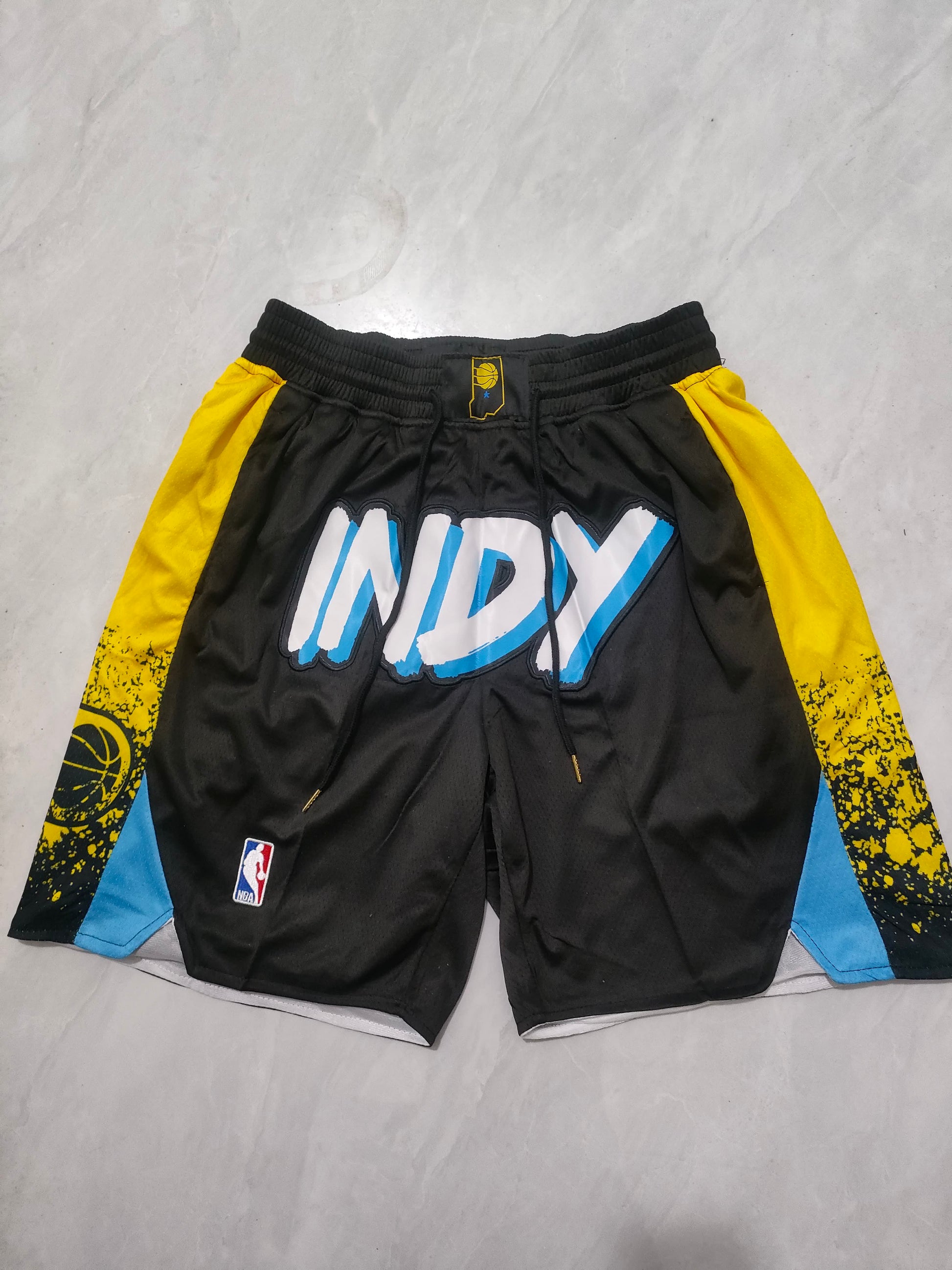 NBA 24 Pacers Black Pocket Shorts S-XXL