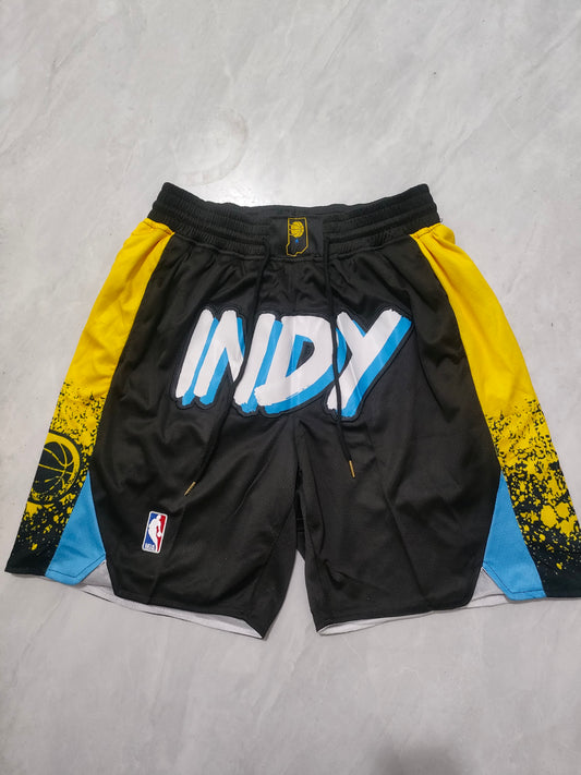 NBA 24 Pacers Black Pocket Shorts S-XXL