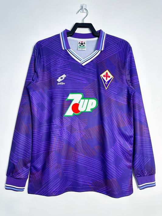 Retro 1992/93 Fiorentina home long sleeved S-XXL