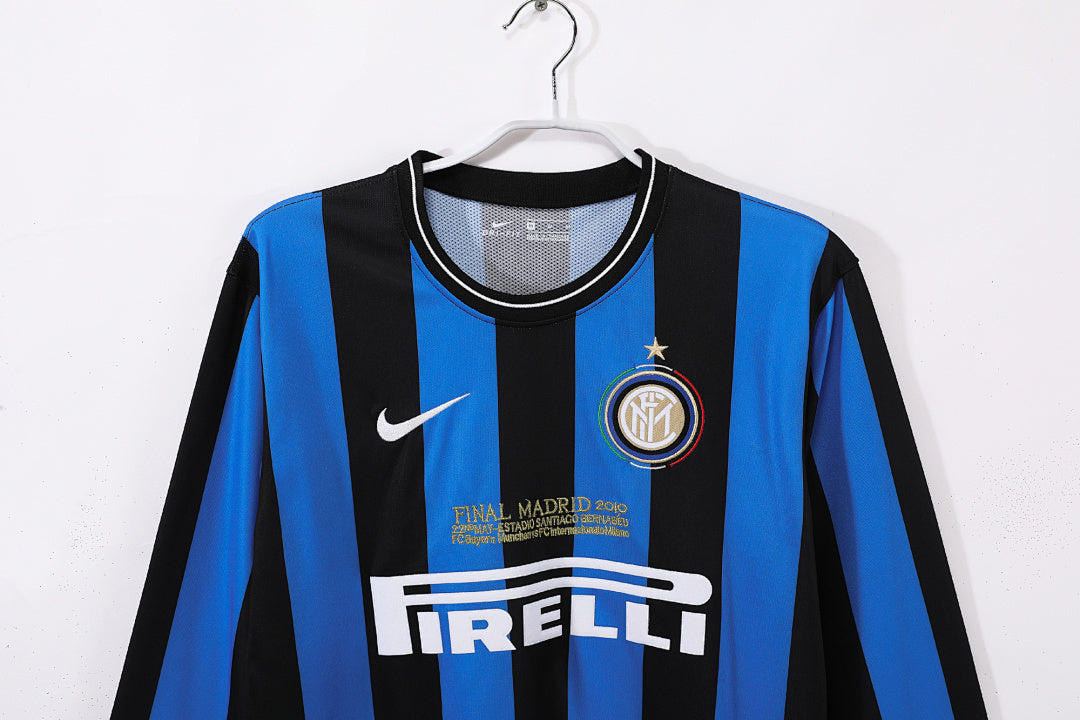Retro 2009/10 Inter Milan home long-sleeved shirt S-XXL5