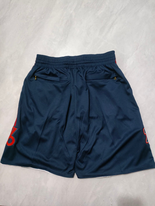 NBA 76ers Deep Blue 24 Pocket Shorts