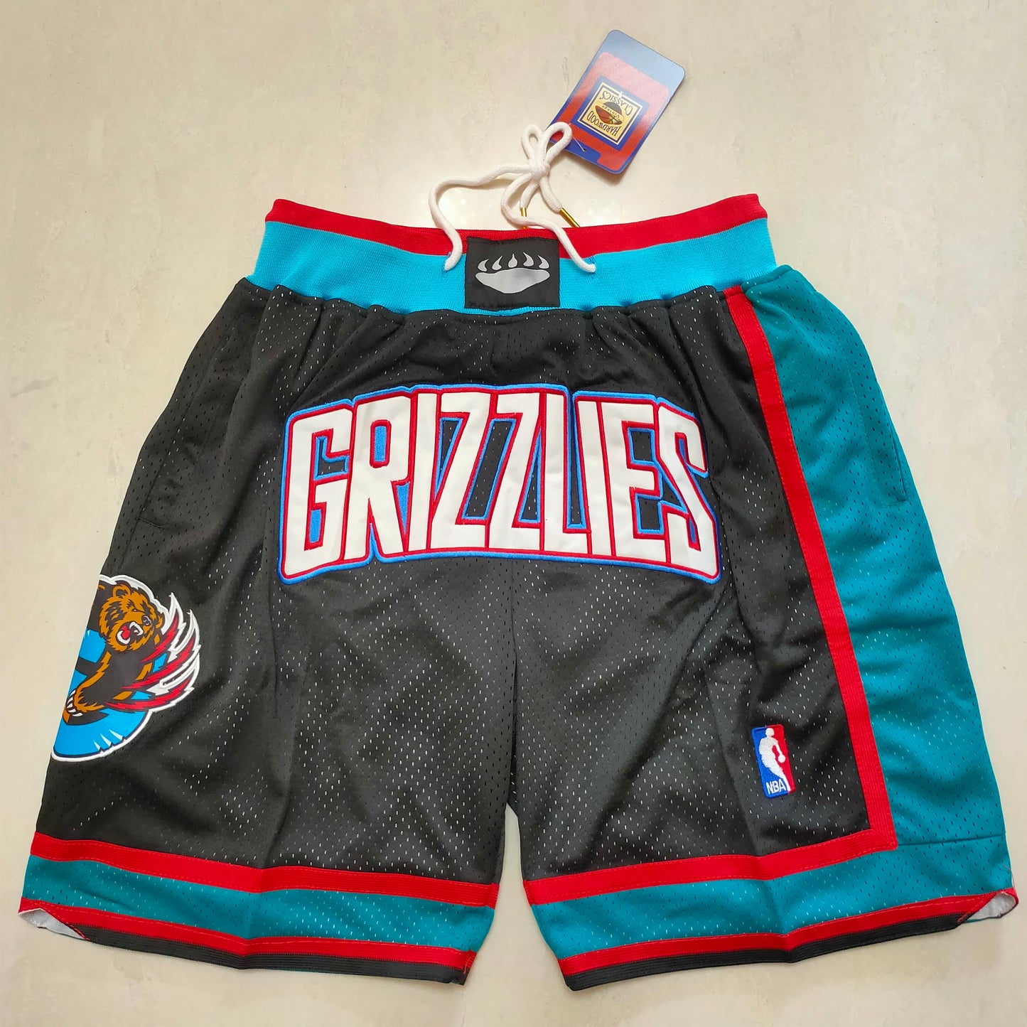 Grizzlies Black Pocket Shorts