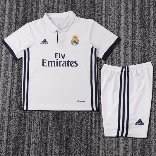 Retro Kids 16/17 Real Madrid home size 16-28