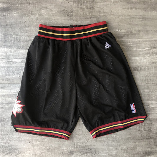 76ers Adidas Regular Mesh Pants - Black