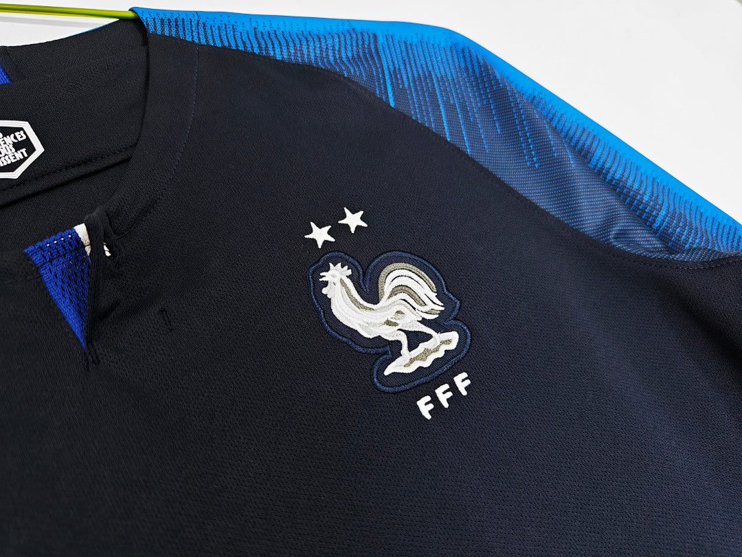 Retro 2018 World Cup Champions France Home Long-Sleeve Shirt S-XXL6