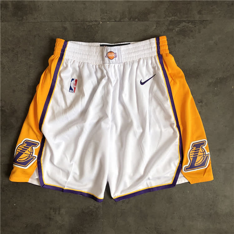 Lakers' 18 style ball pants white