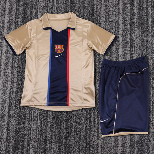 Retro Kids 2001/02 Barcelona away Size 16-28