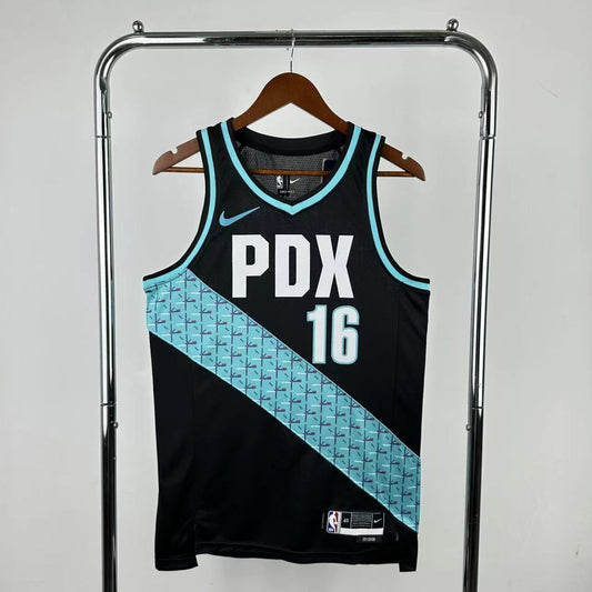 26th season Portland Trail Blazers City Edition 16 # Yang NBA jersey S-XXL
