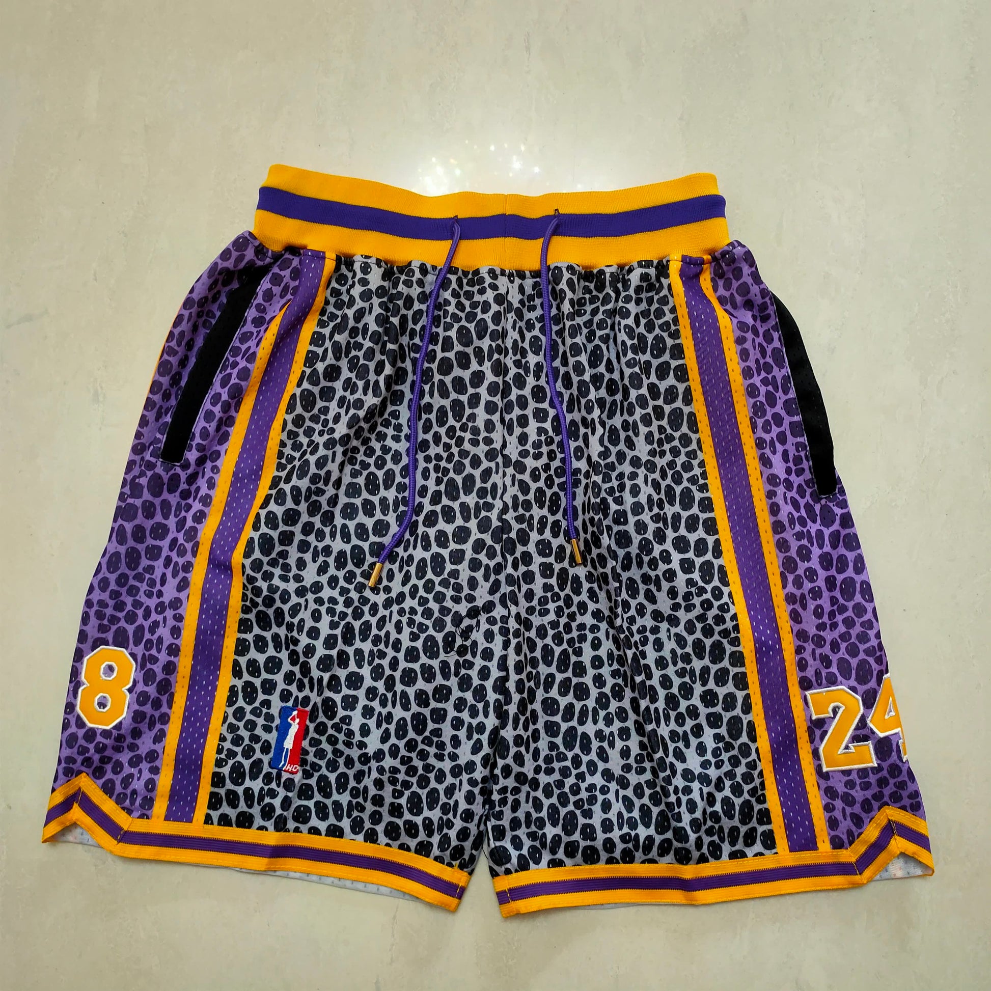 Lakers Snake Pattern 8-24 Pocket Shorts