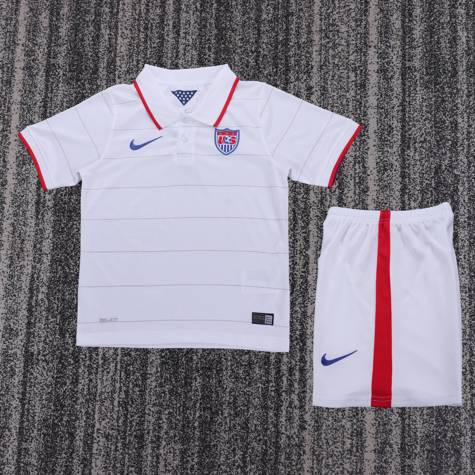 Retro Kids 2014 USA Home Football Jersey&amp;Size16-28