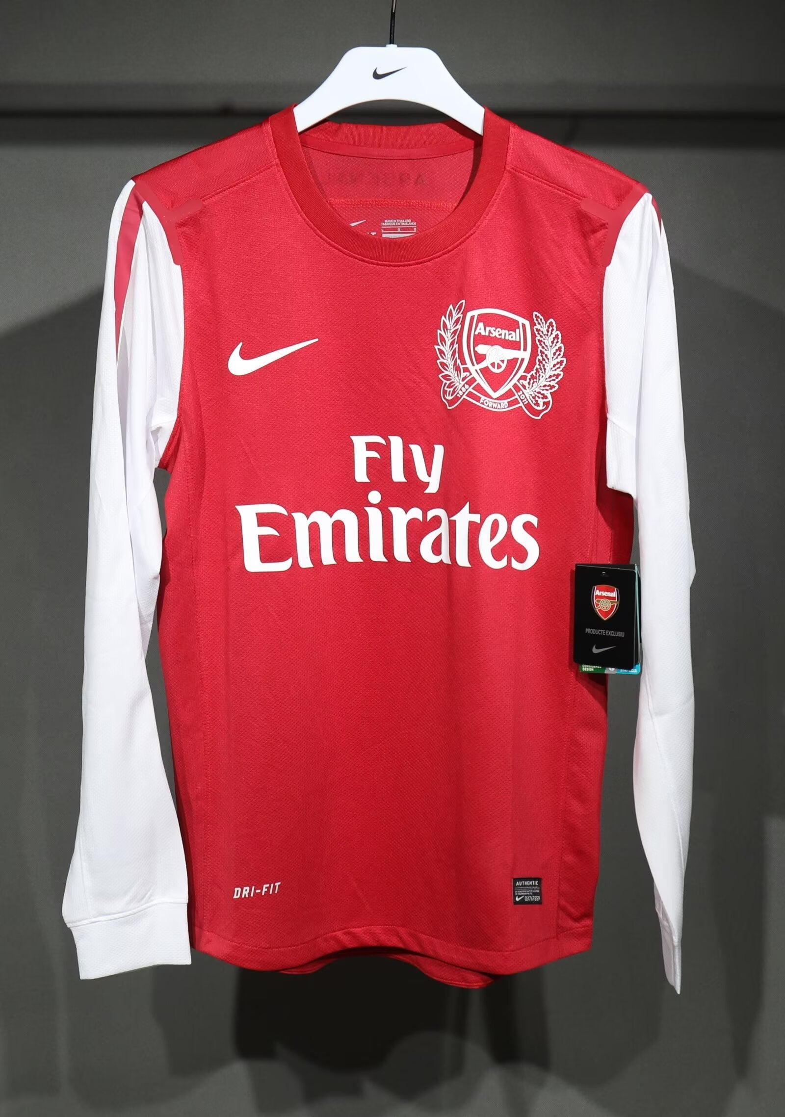 Retro 2011/12 Arsenal Home Long Sleeve Player Edition S-3XL