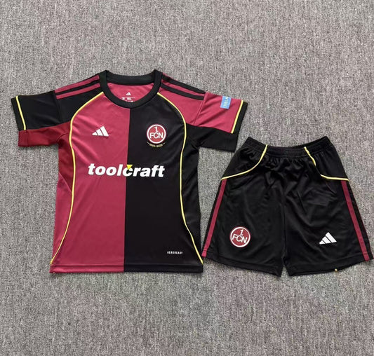2025/26 Kids Nürnberg Home Yupoo Soccer Jerseys&amp;Size 16-28