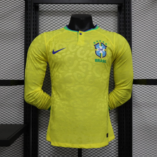 23/24 Long Sleeve Brazil Home Player Edition
