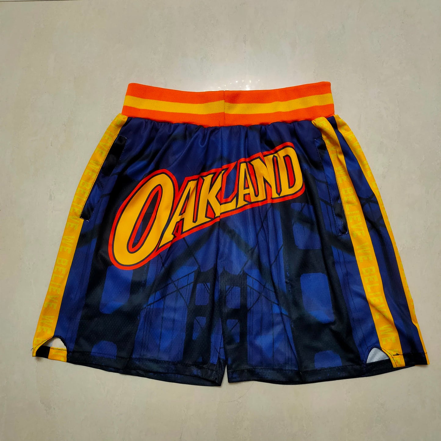 Warriors Blue Transfer Printing Shorts