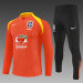/26 Brazil Orange Half Pull Training Suit (Adults&amp;Kids)8