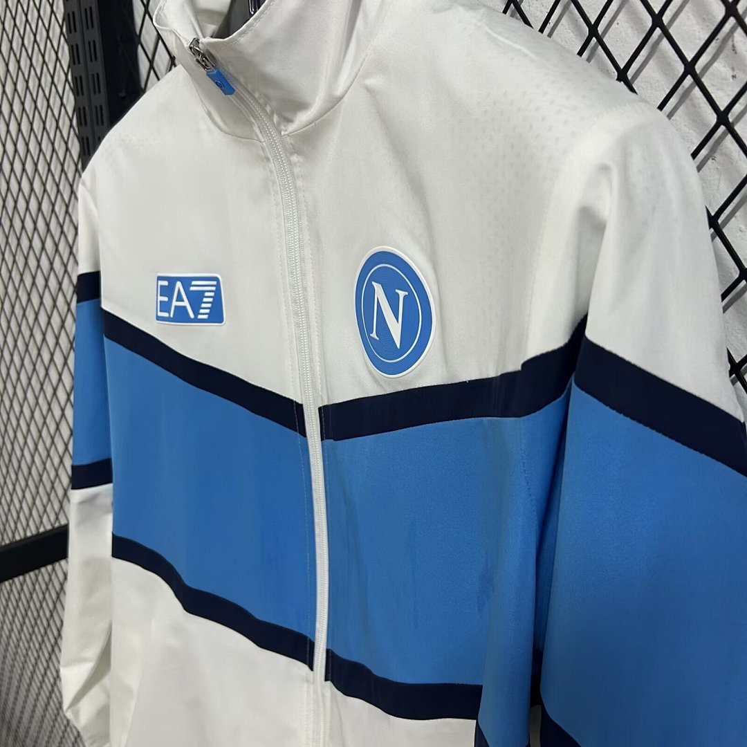 /26 Napoli White Blue Windbreaker S-3XL5