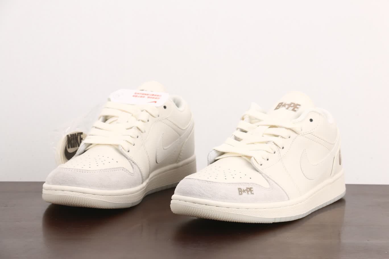 Bape x Air Jordan 1 Low Pig Eight Splice
