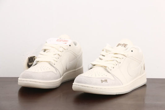 Bape x Air Jordan 1 Low Pig Eight Splice