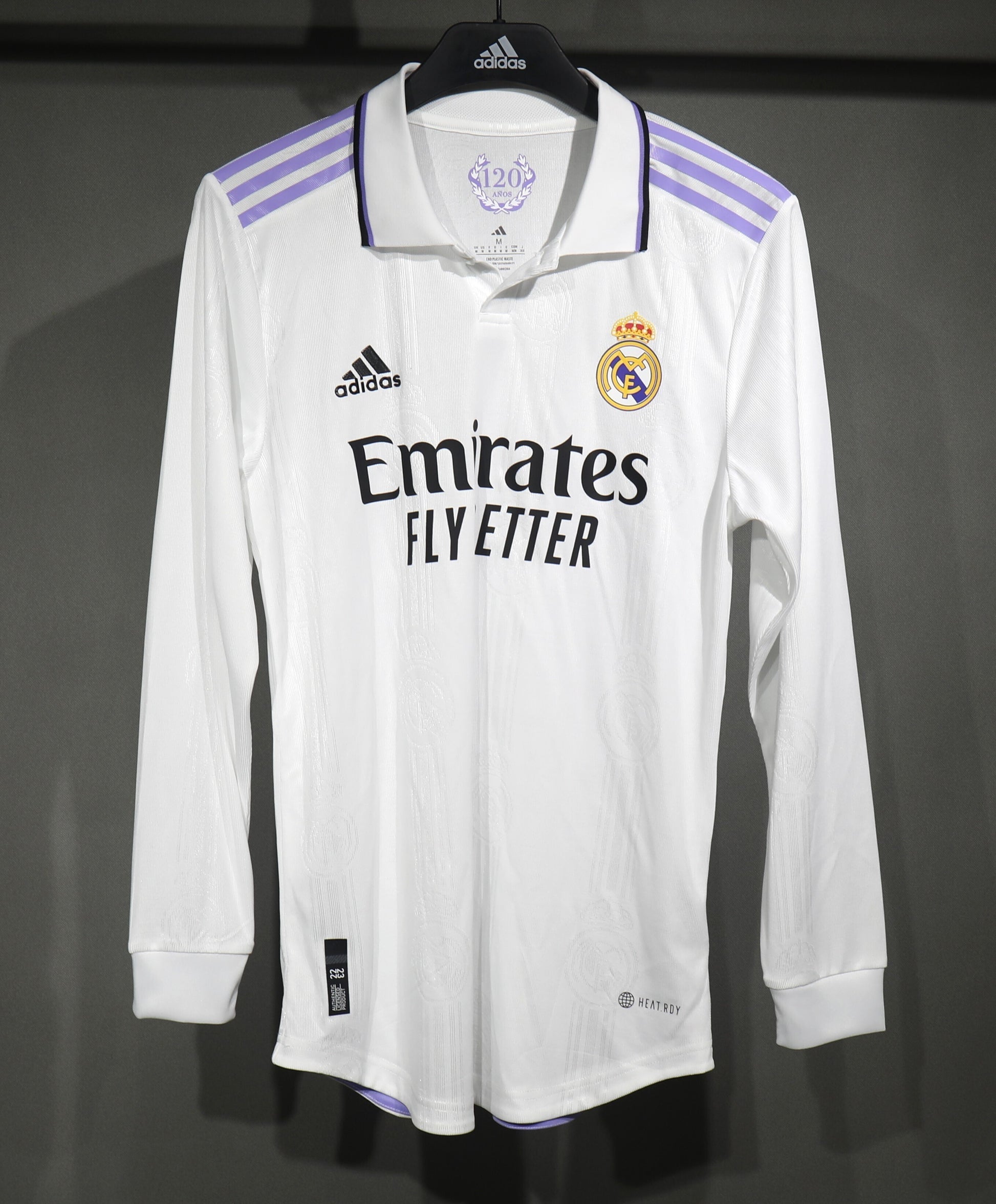 Retro 2022/23 Real Madrid Home Long Sleeve Player Edition S-3XL