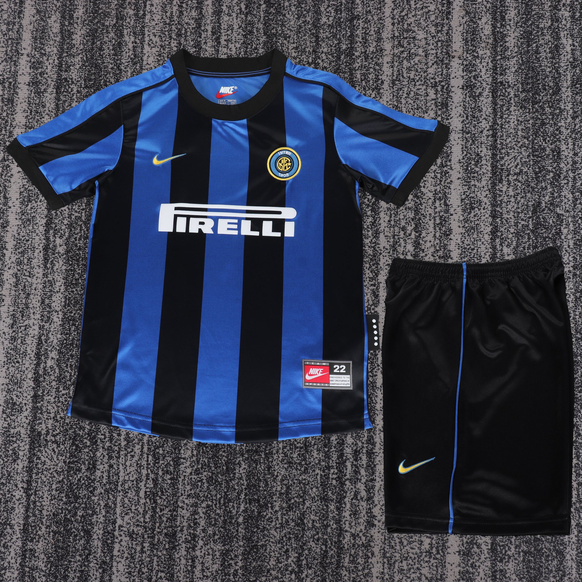 Retro Kids 1999/00 Inter Milan home football Jersey&amp;Size16-28