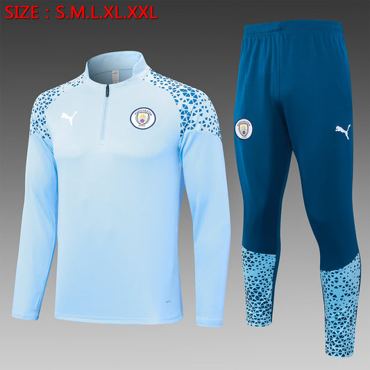 23/24 Half pull Manchester City Light Blue