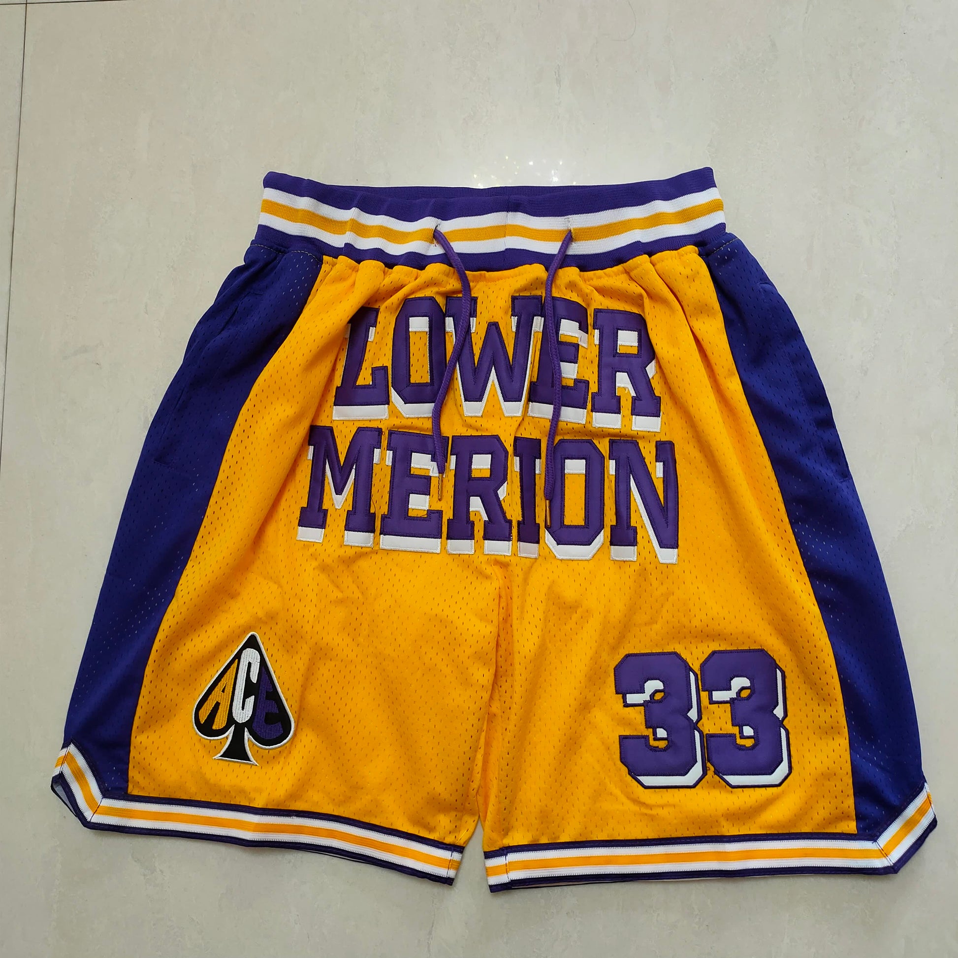 Kobe High School Yellow No.33 Pocket Shorts