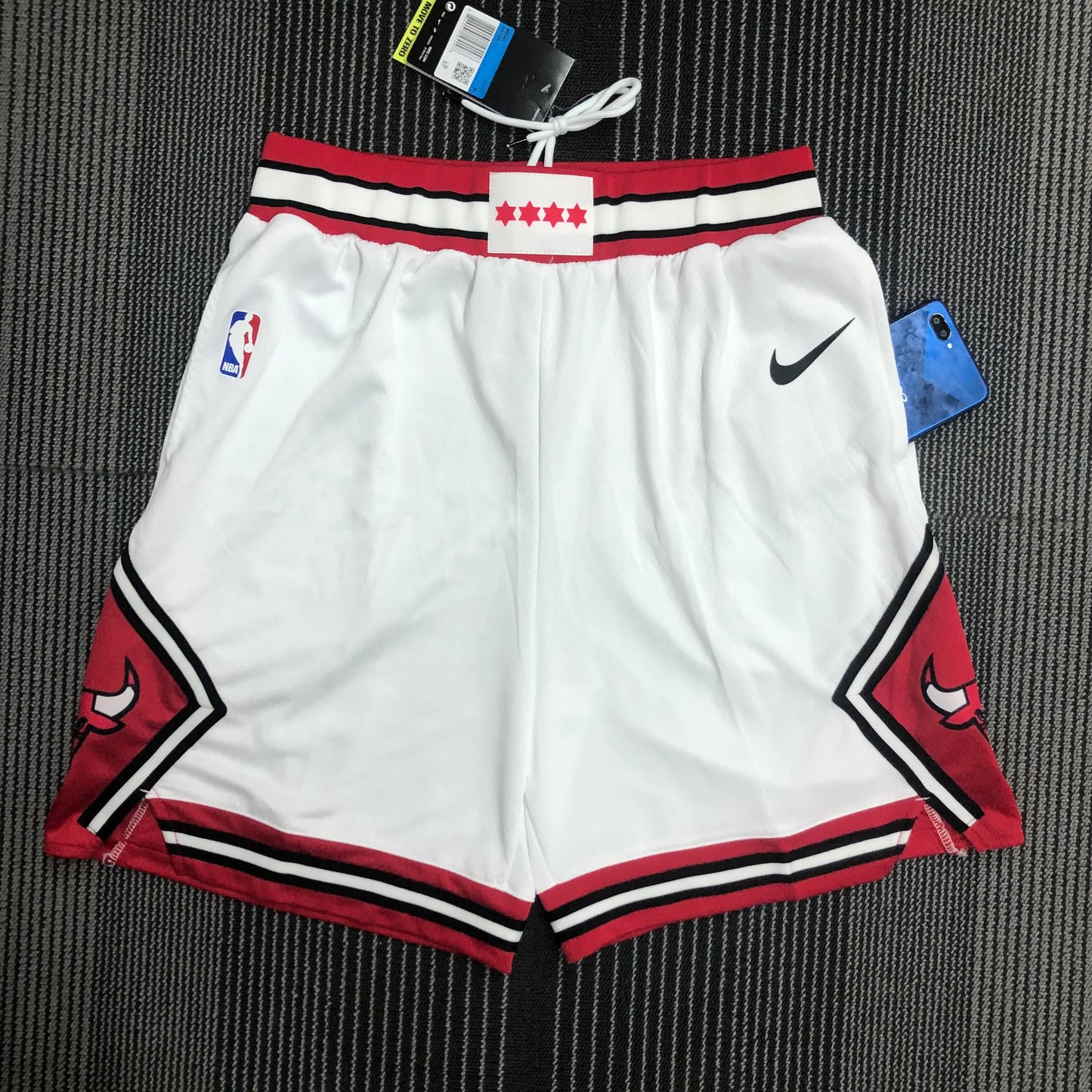 Bulls White Shorts