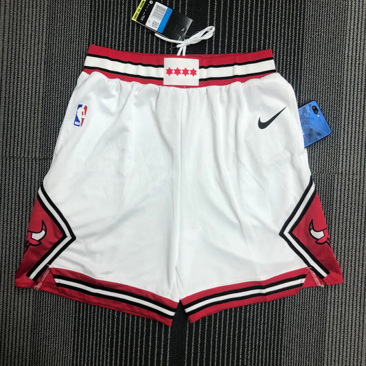 Bulls White Shorts