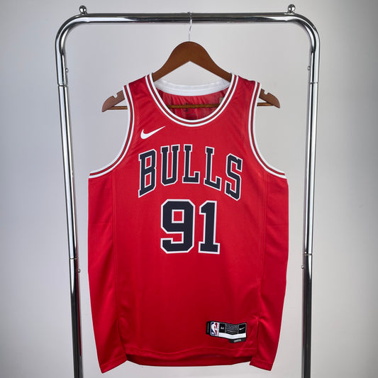 23 Season Bulls Red 91 # Rodman
