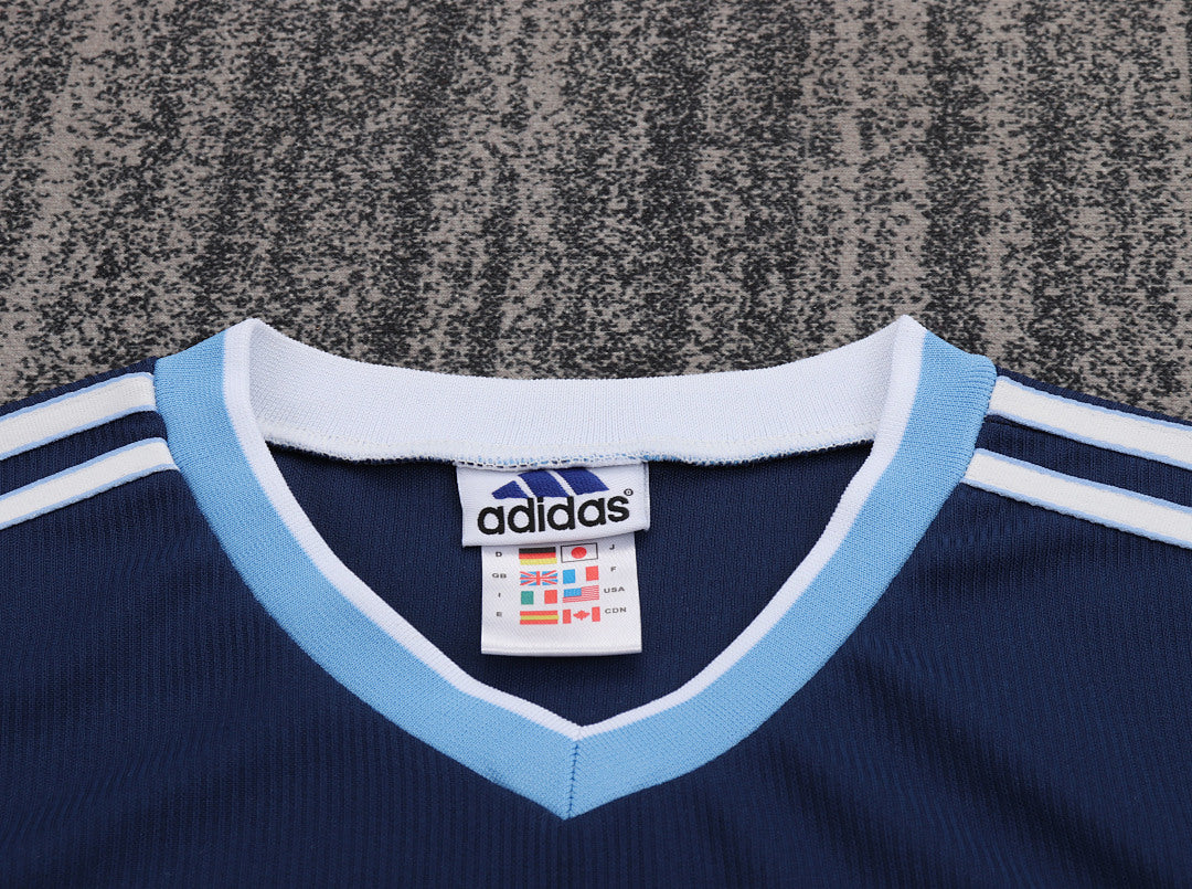 Retro Kids 1998 Argentina away Soccer Jersey&amp;Size16-287