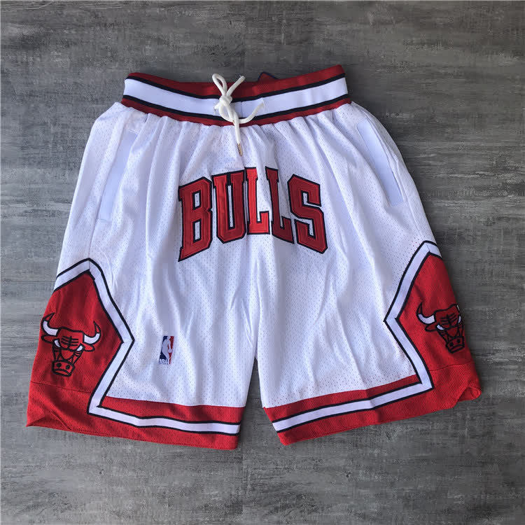 Bulls JUST DON Co branded Pants Champion Label - White