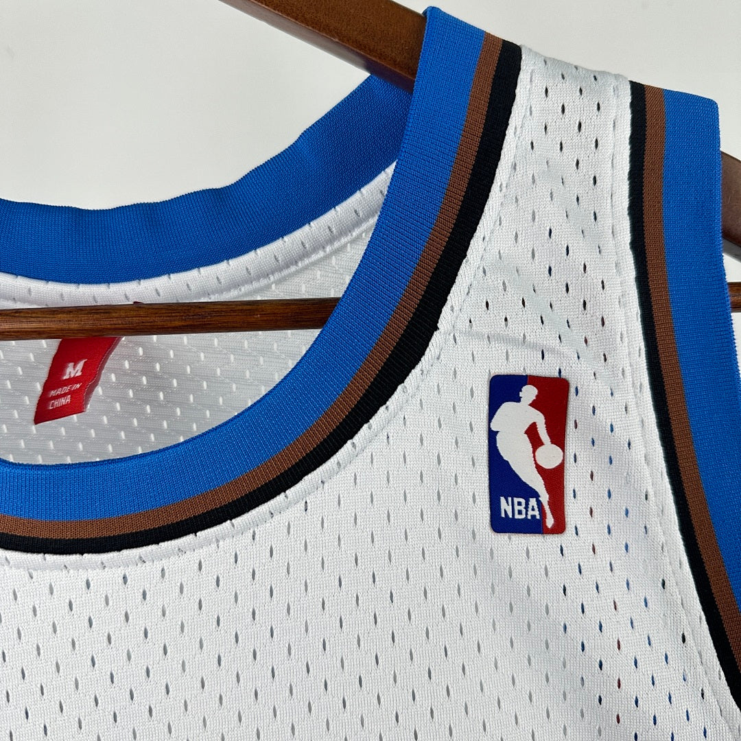 MN retro hot press jersey SW: Wizards 01/02 season white 23 # Jordan S-XXL7