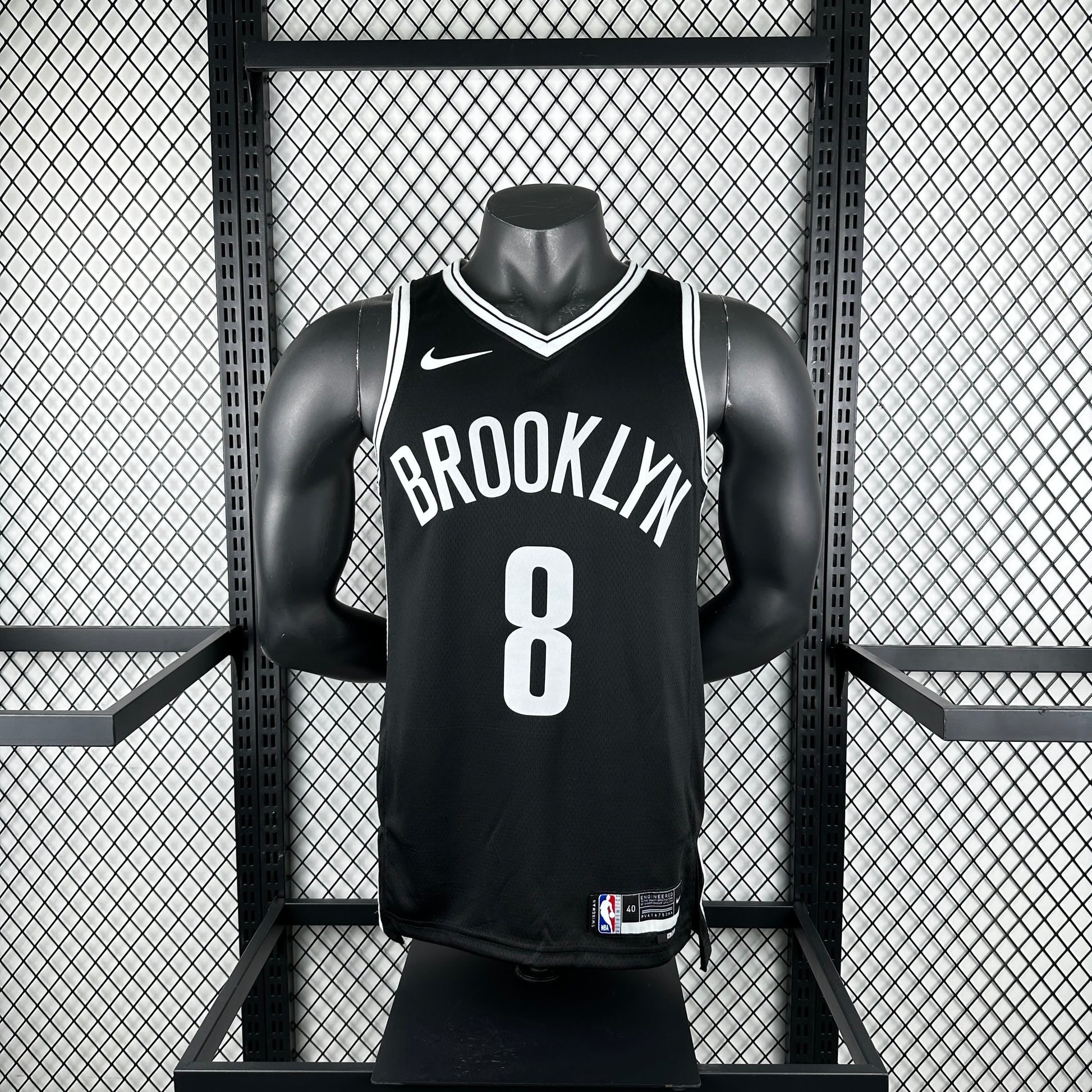 23 season Nets Black 8 # CUI