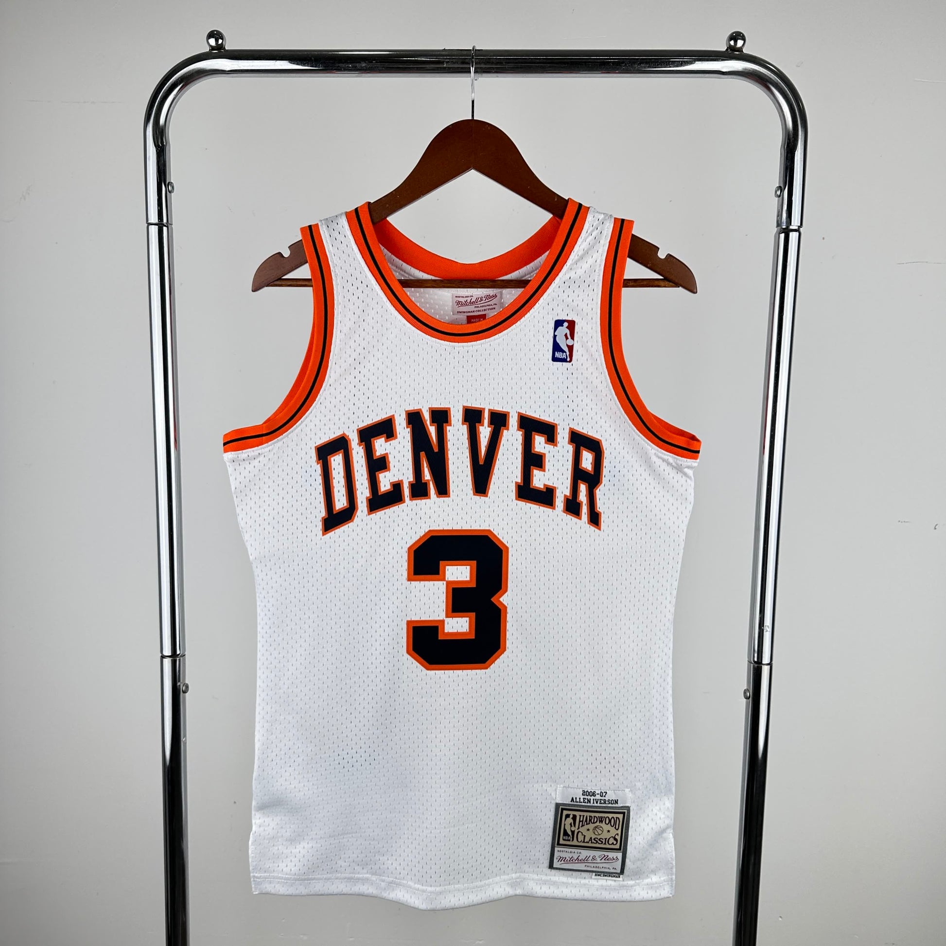 MN Hot Pressed Retro Jersey: SW Nuggets 06/07 Season ABA Retro Night No. 3 Iverson