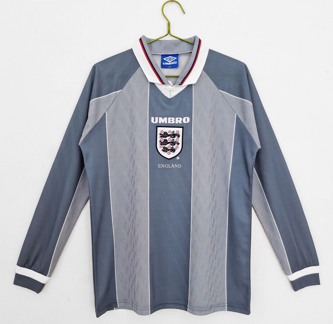 Retro 1996 England away long-sleeved shirt S-XXL7
