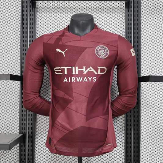 24/25 Manchester City Away Long Sleeve Player Edition S-XXL