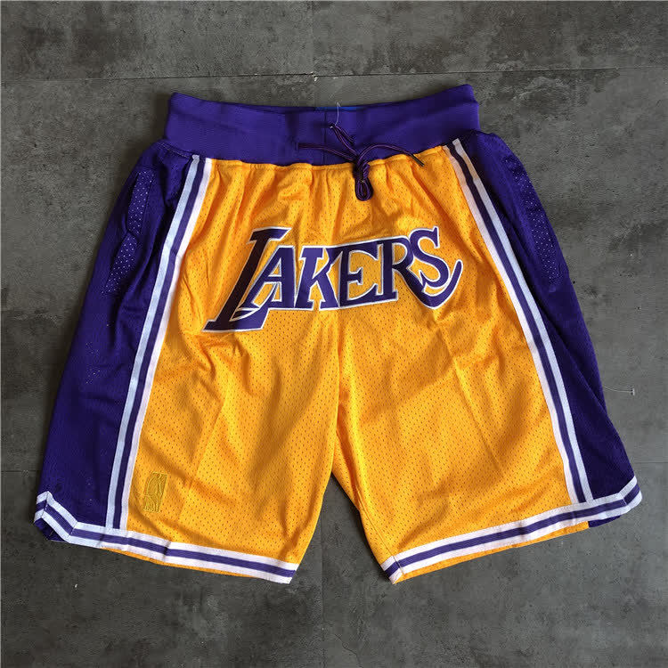 JUST DON Lakers Soccer Pants Yellow