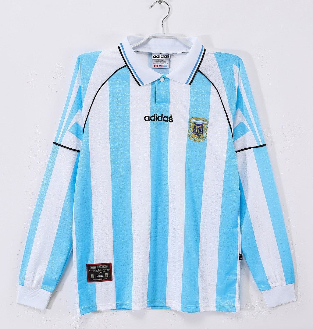 Retro 1996/97 Argentina home long-sleeved shirt S-XXL7