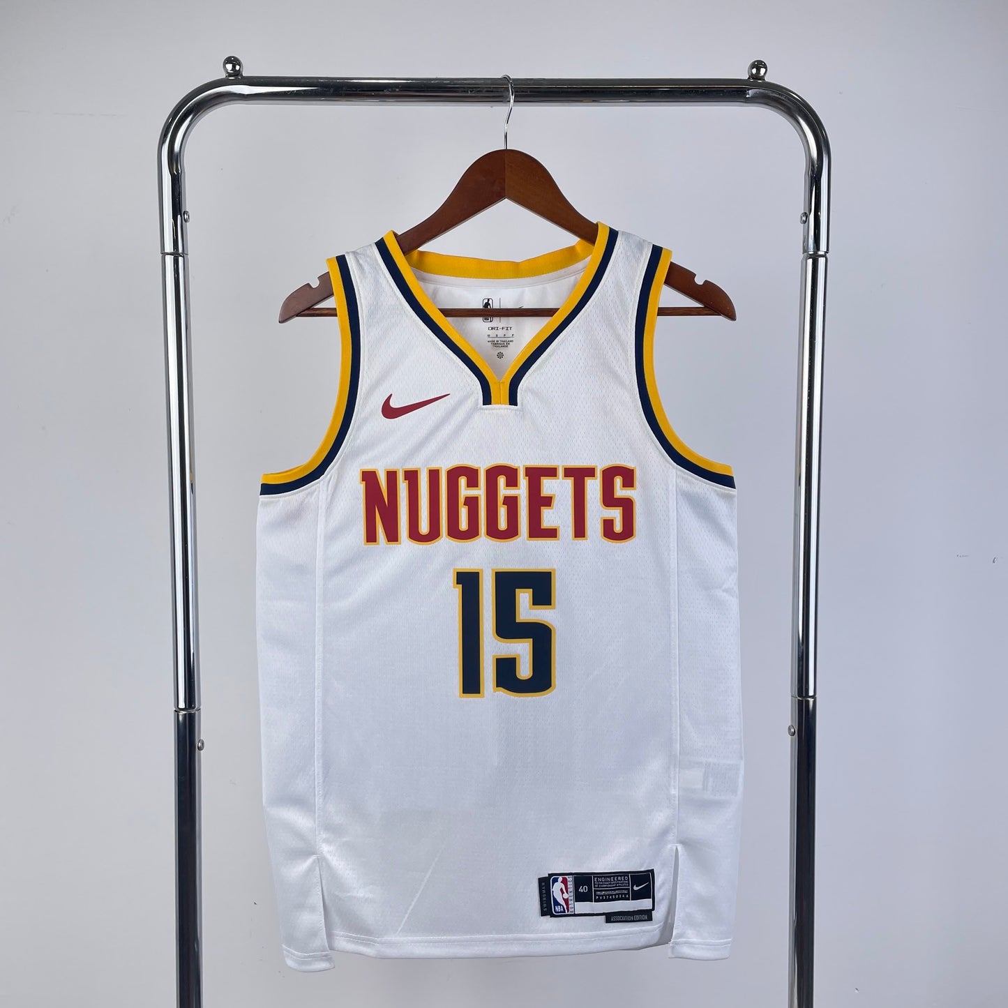 23 Season Nuggets White 15 # Jokic