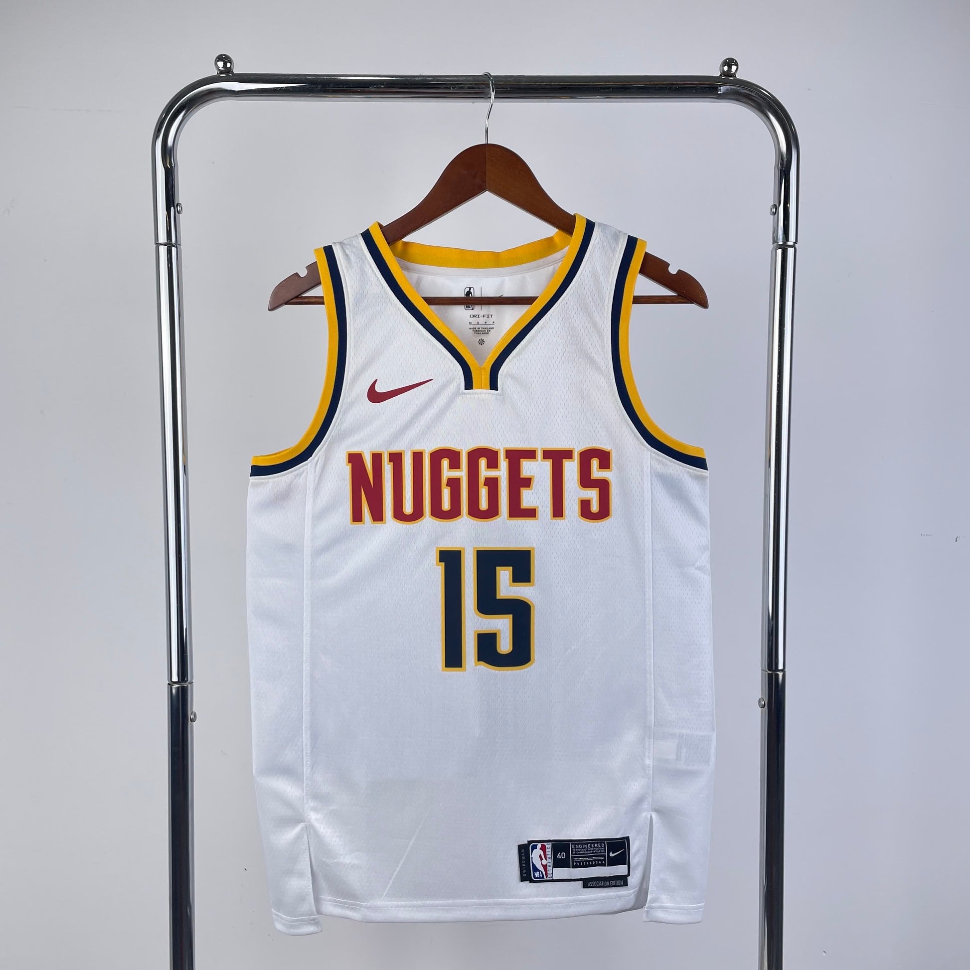 23 Season Nuggets White 15 # Jokic