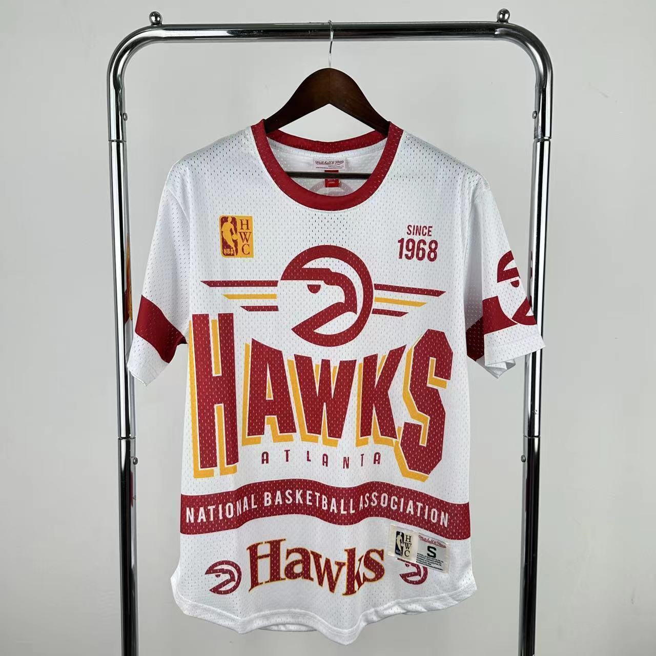 26th Atlanta Hawks MN Retro Short sleeved NBA T-shirt S-XXL