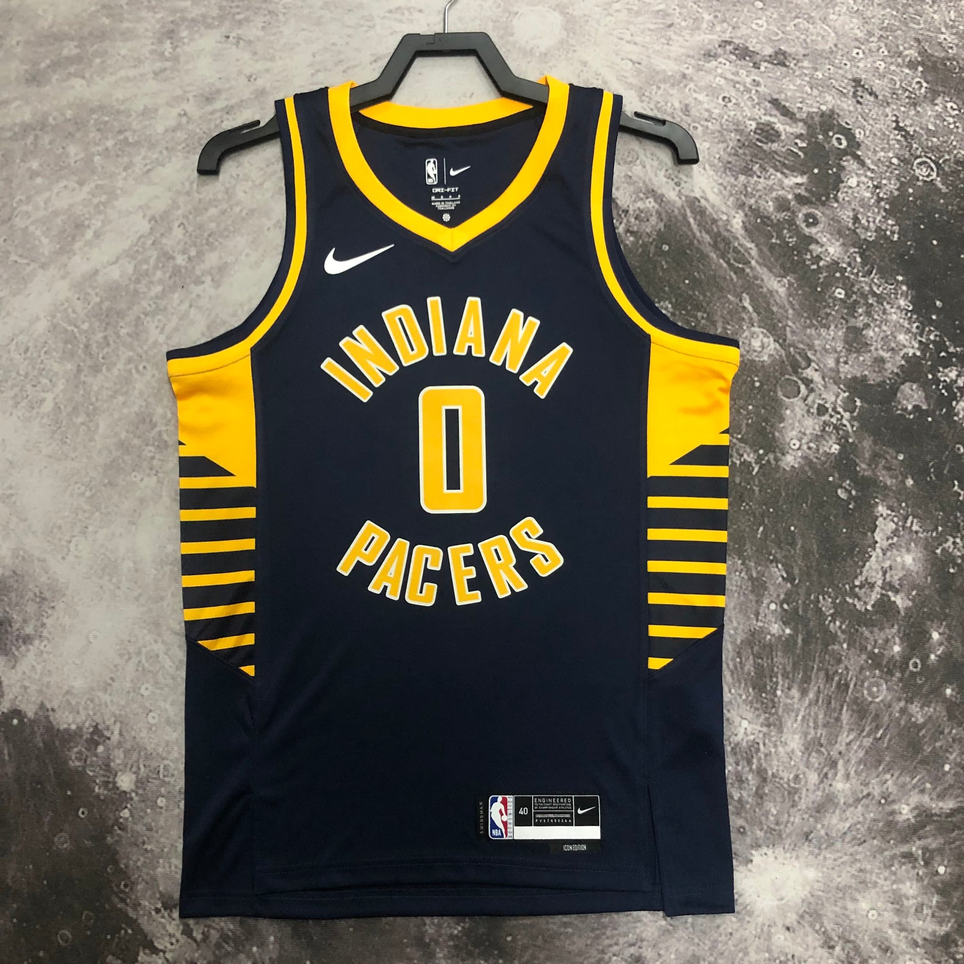 23 Season Pacers away number 0 Halliburton